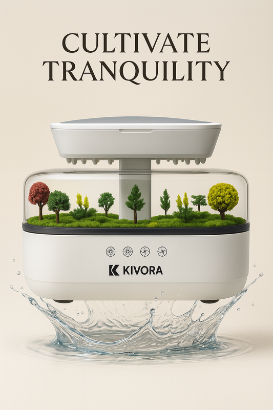 Kivora GlowMist – Micro Rainforest Aromatherapy Diffuser & Humidifier